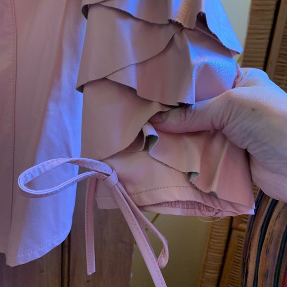 Coat, San Francisco, Pink. Size Medium, False Leather. - Picture 5 of 9